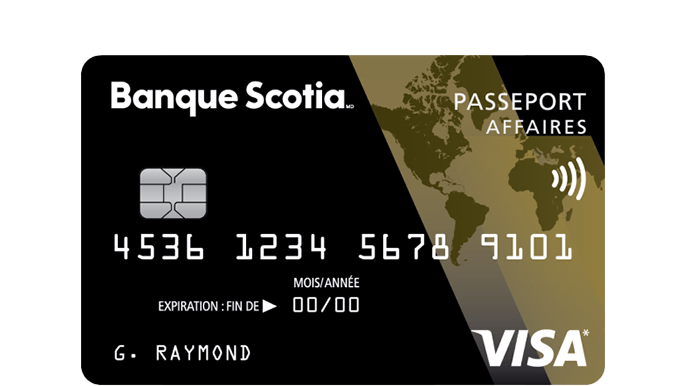 Carte Visa* Or Scotia Passeport pour entreprise